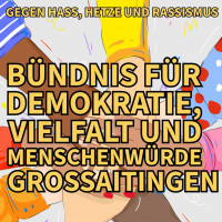 Kundgebung "Bündnis für Demokratie, Vielfald und Menschenwürde", 16.02.2024, 17:30 – 19:00 Uhr | Lindauer Str. 12